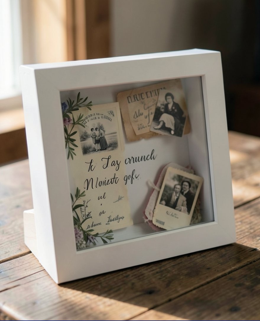 A Creative Cream Tea Workshop - Box Frame Scrapbooking